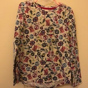 Long sleeved floral tee